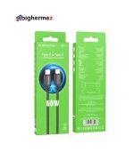 bs97کابل شارژ دوسر TYPE C بروفون مدل BX87 60W