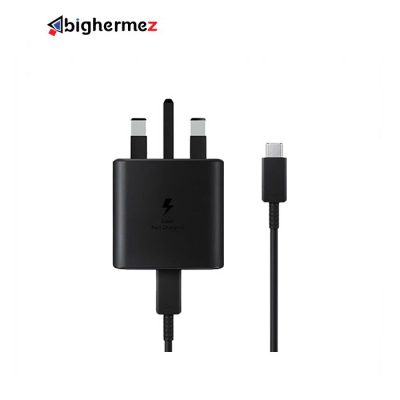 دیواری 45W PD سامسونگ به همراه کابل شارژ 2 سر TYPE C مدل EP TA845