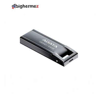 مموری USB3.2 ای دیتا مدل UR340 Black ظرفیت 64 گیگابایت3