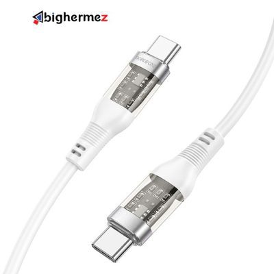 کابل شارژ دوسر TYPE C 60W بروفون مدل BU37