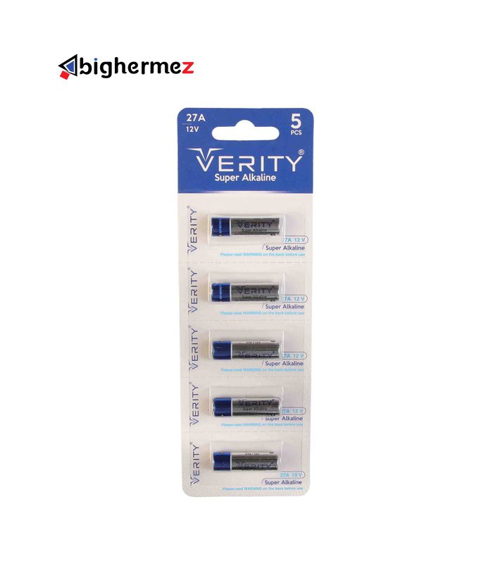باتری 27A سوپر آلکالاین وریتی بسته 5 عددی باتری 27A سوپر آلکالاین وریتی بسته 5 عددی
