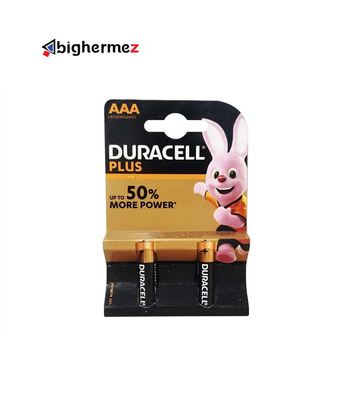 باتری نیم قلمی دوراسل مدل PLUS-LR3 بسته 2 عددی باتری نیم قلمی دوراسل مدل PLUS LR3 بسته 2 عددی