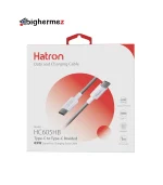 کابل شارژ دوسر TYPE-C هترون مدل HC605HB - تصویر 3
