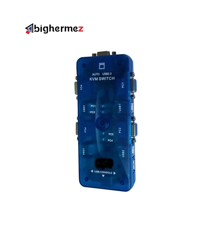 KVM سوئیچ 1 به 4 پورت اتوماتیک KVM پی نت مدل 10KUK - تصویر 1