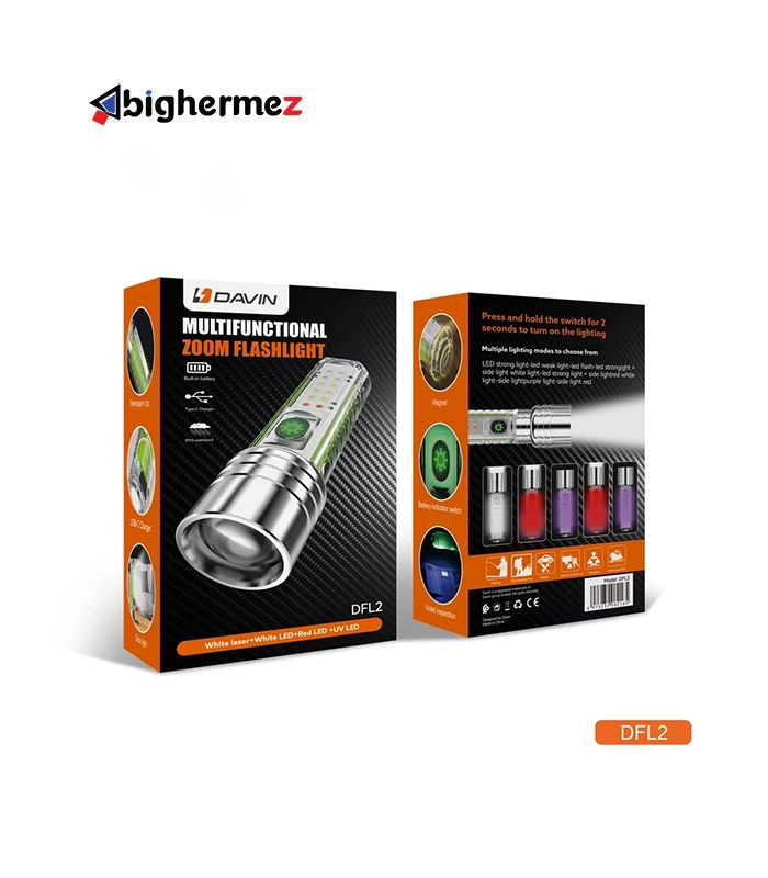 DFL2 43354356 چراغ قوه داوین مدل DFL2 UV - تصویر 1