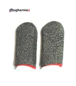 آستین انگشتی پابجی با فایبر نقره ( نقره ای خط قرمز) - تصویر 3