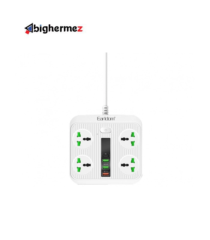 sc05 چندراهی هوشمند ارلدام مدل Earldom Multiport Smart Power Outlet 3000W 5V/3A ES-SC05 - تصویر 1