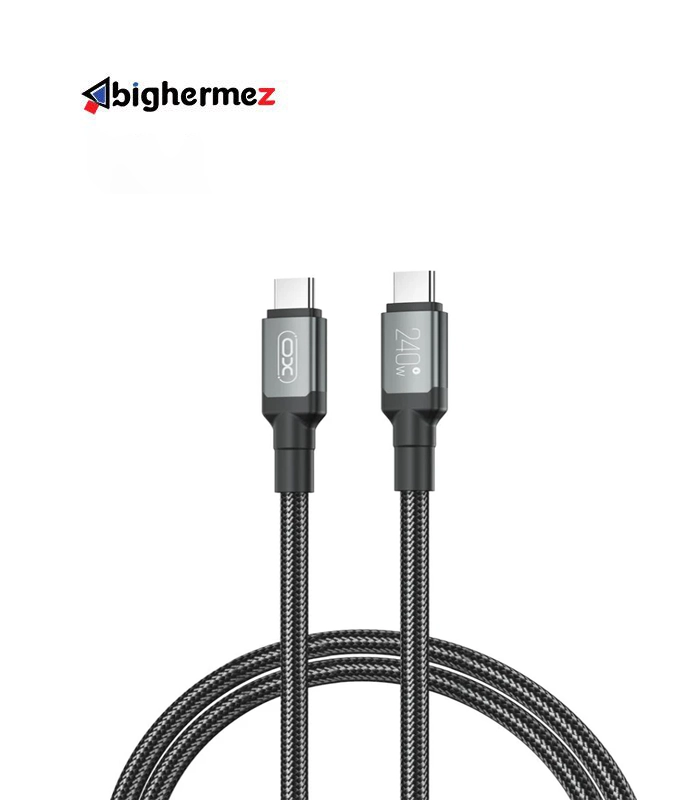 NB-Q264A 240W کابل شارژ دوسر TYPE-C ایکس او مدل NB-Q264A 240W به طول 1 متر - تصویر 1