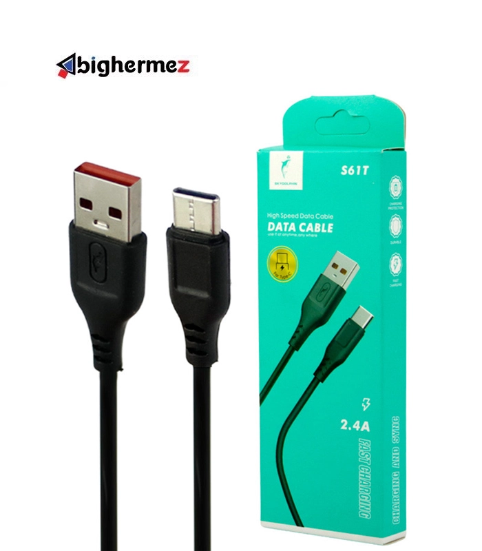 S61T کابل شارژ TYPE-C اسکای دلفین مدل S61T - تصویر 1