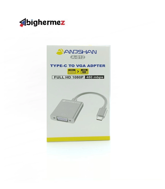 a812 تبدیل TYPE-C به VGA آنوشان مدل A-812 - تصویر 1