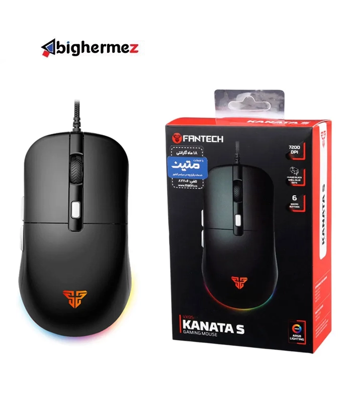 fantech S VX 9S ماوس باسیم مخصوص بازی فنتک مدل KANATA S VX9S - تصویر 1